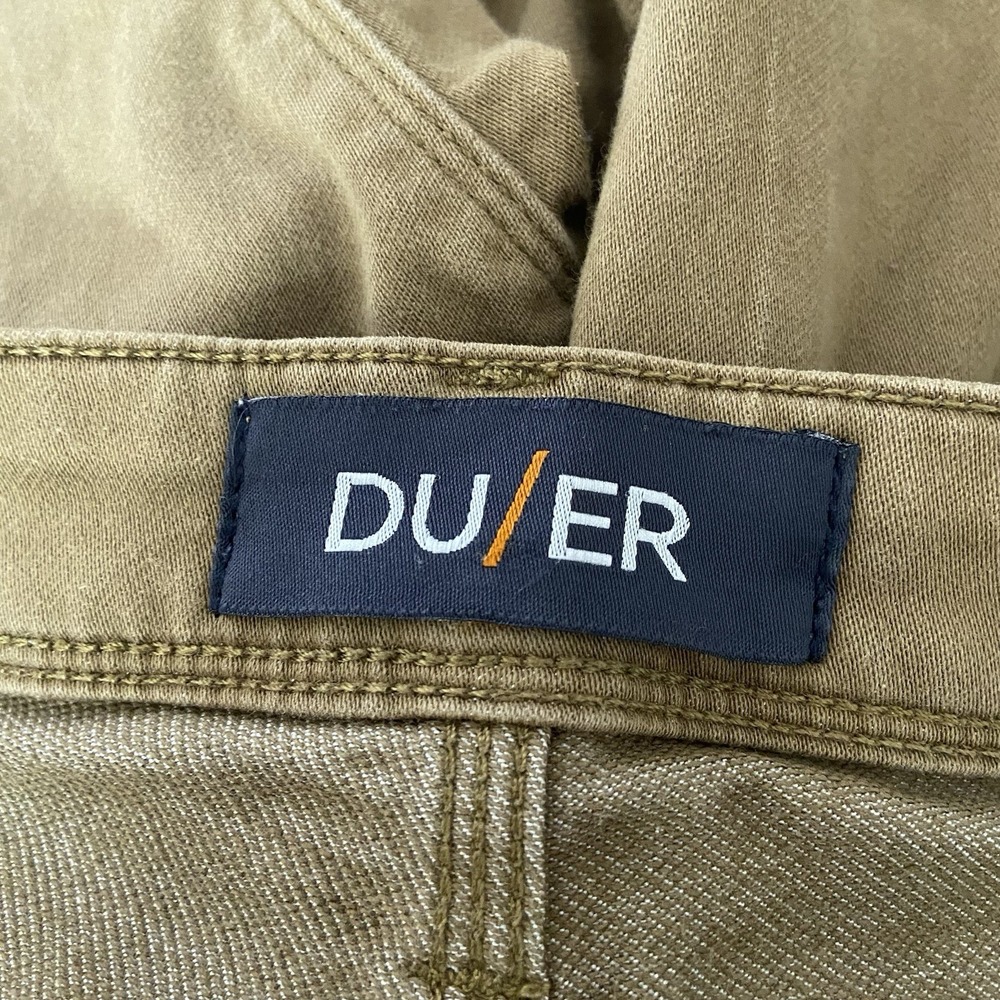 DU/ER Jean Shorts mens 38x9 N2X Slim Fit Performance Denim Brown Outdoor Stretch - Picture 6 of 12